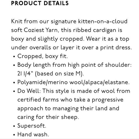 Madewell Cameron Ribbed Cardigan Sweater - Picture 11 of 11